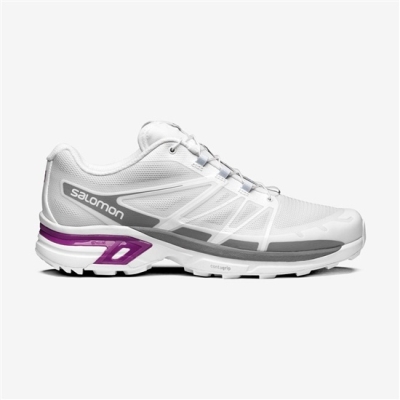 Tenis Salomon XT-WINGS 2 Hombre Blancos Morados | MX-385EXVZ