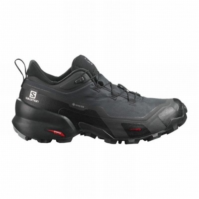 Tenis Senderismo Salomon CROSS HIKE GORE-TEX Mujer Grises Oscuro Negros | MX-309QXVL