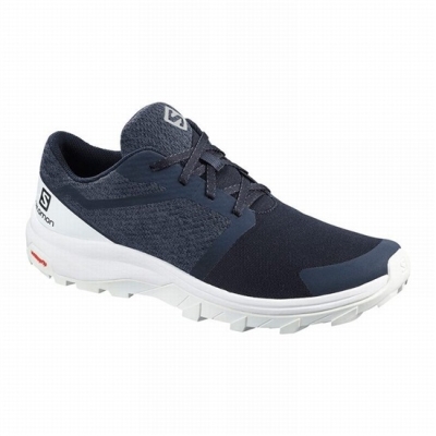 Tenis Senderismo Salomon OUTBOUND Hombre Azul Marino Blancos | MX-598OPZI