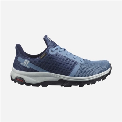 Tenis Senderismo Salomon OUTBOUND PRISM GORE-TEX Mujer Azules | MX-945TGZL