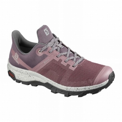 Tenis Senderismo Salomon OUTLINE PRISM GORE-TEX Mujer Vino | MX-708FHIL