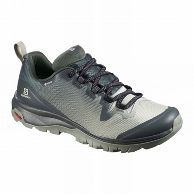 Tenis Senderismo Salomon VAYA GORE-TEX Mujer Grises | MX-781DBCP