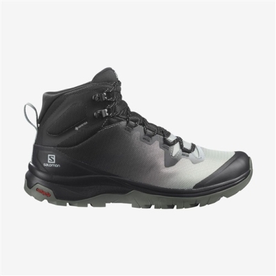 Tenis Senderismo Salomon VAYA MID GORE-TEX Mujer Grises | MX-638UZPM