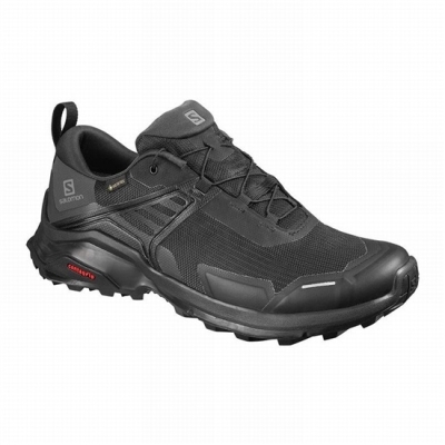 Tenis Senderismo Salomon X RAISE GORE-TEX Hombre Negros | MX-415XZNU