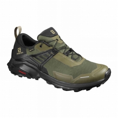 Tenis Senderismo Salomon X RAISE GORE-TEX Hombre Morados Negros | MX-483EFJW