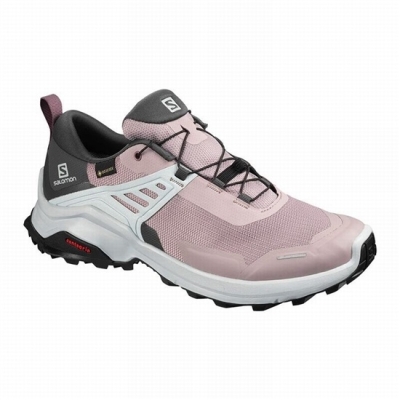 Tenis Senderismo Salomon X RAISE GORE-TEX Mujer Rosas | MX-715VZDC