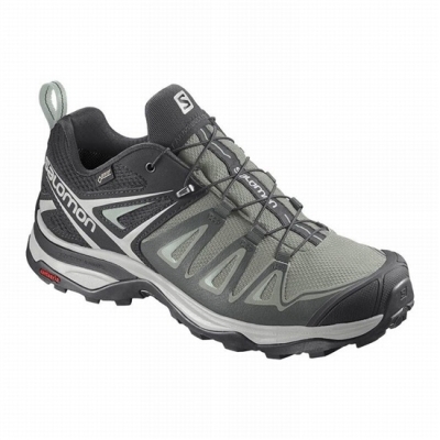 Tenis Senderismo Salomon X ULTRA 3 GORE-TEX Mujer Turquesa Claro Grises | MX-216WVAD