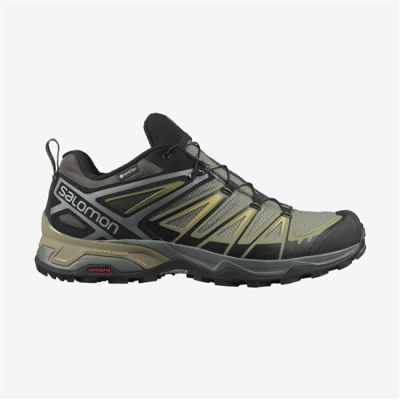 Tenis Senderismo Salomon X ULTRA 3 GORE-TEX Hombre Dorados | MX-740YRGA