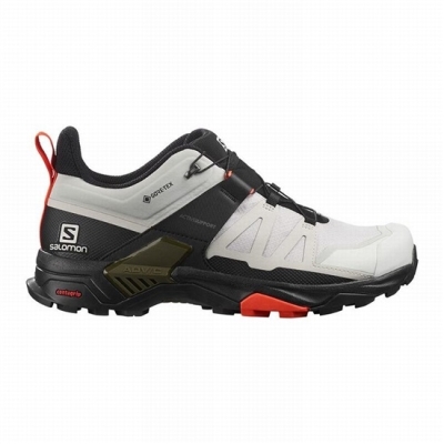 Tenis Senderismo Salomon X ULTRA 4 GORE-TEX Hombre Grises Negros | MX-687JREZ